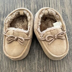 Koala Kids Toddler Moccasin Slippers in Light Brown
